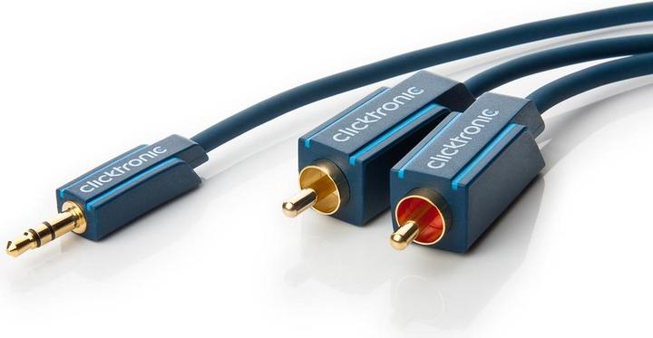 Actual product image Goobay Clicktronic MP3 adapter cable (5 m, 3.5mm jack (AUX), Cinch)