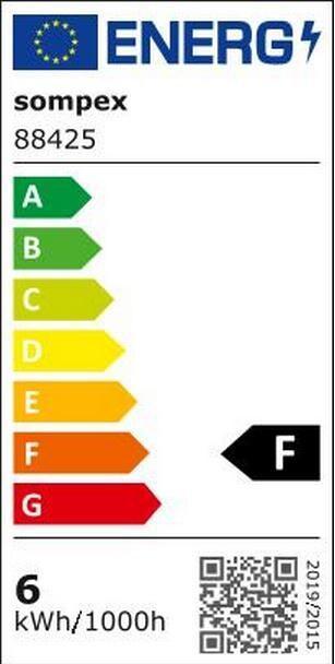 Label énergétique Sompex Lampadaire Bling LED 3000 K, chrome (420 lm)