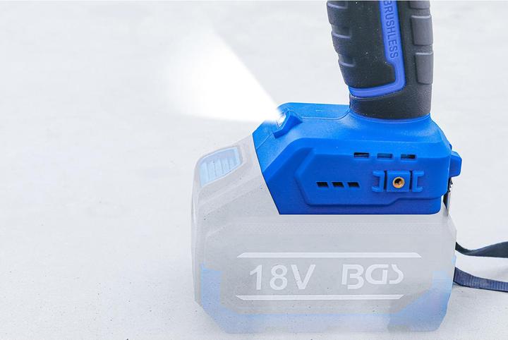 Immagine prodotto BGS Trapano a percussione a batteria | brushless | 80 Nm | 18 V | senza batteria (Batteria ricaricabile)
