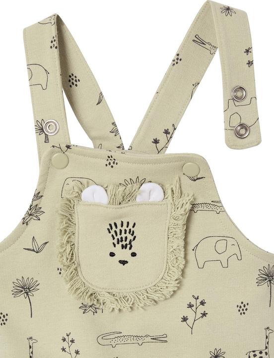 Actual product image Vertbaudet Baby-Set: Latzhose, Body & Halstuch, Dschungelmotive (80)