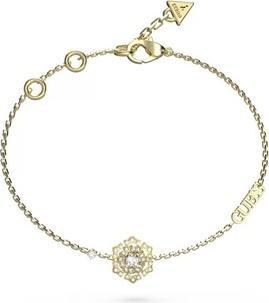Guess Stylish gold-plated bracelet with La Fleur flower JUBB04557JWYG - Length: 14.5 cm (14.50 cm)