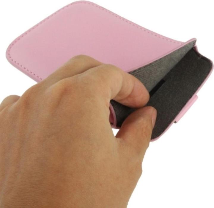 Produktbild König Design Handyhülle Tasche Slide für Handy Samsung Galaxy S5 / S5 Neo Rosa (Samsung Galaxy S5 Neo, Samsung Galaxy S5)
