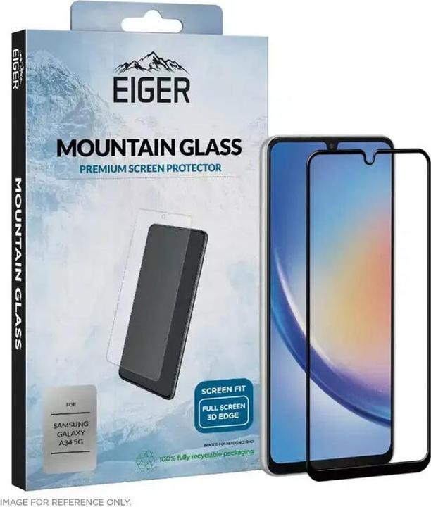 Produktbild Eiger Mountain Glass Clear Edge (1 Stück, Samsung Galaxy A34 5G)