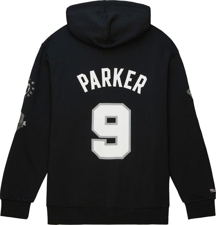 Immagine prodotto Mitchell & Ness Felpa con cappuccio Tony Parker San Antonio Spurs HALL OF FAME - S (S)