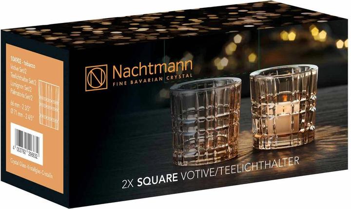 Actual product image Nachtmann Tealight holder Square Votives (2 x, Ø 7 x 6.5 cm)