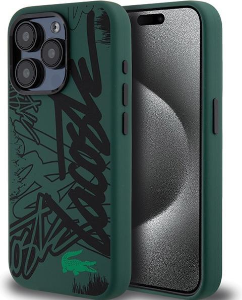 Produktbild Lacoste LCHCP15LGRAK iPhone 15 Pro 6.1" czarny/black hardcase Silicone Graffiti (Apple iPhone 15 Pro)
