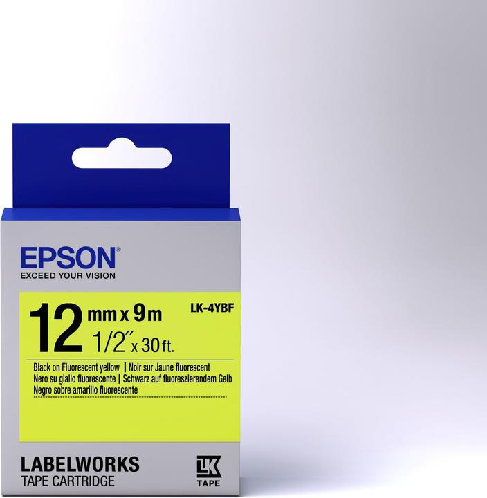 Produktbild Epson Etikettenkassette Lk-4ybf (1.20 cm, Mehrfarbig)