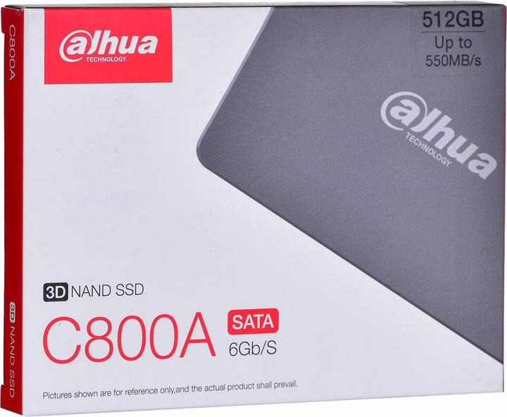 Actual product image Dahua Technology DHI-SSD-C800AS512G 2.5 512 GB SATA III 3D NAND (512 GB, 2.5")