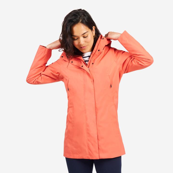 Image du produit Tribord Ciré long et imperméable Femme - Sailing 500 brique (S)