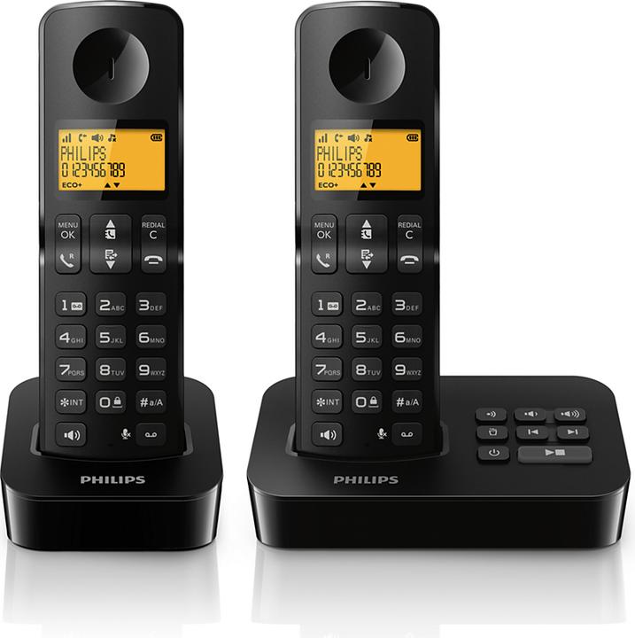 Actual product image Philips D2652B/01 Cordless telephone with answering machine