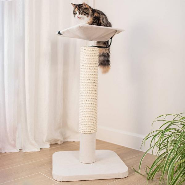 Actual product image Laroy Group Ebi Scratching Post Iwaki (92 cm, White)