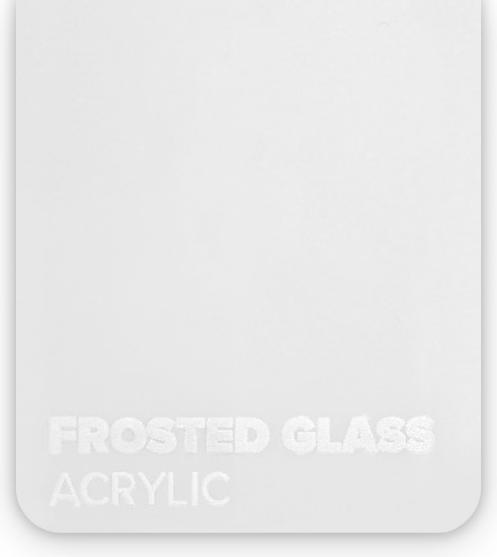 Actual product image flux Acrylic glass panel - HEXA - Frosted Glass (41 cm, 73 cm)