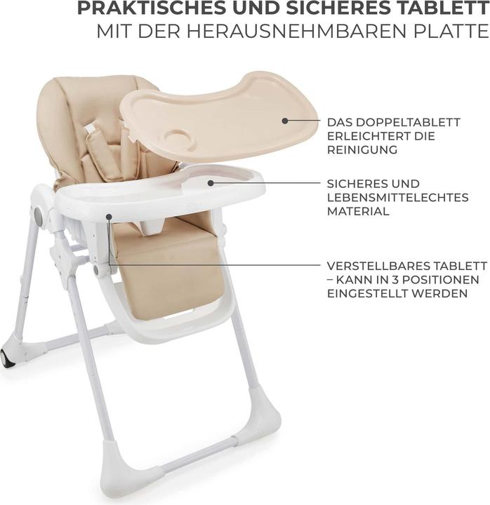 Produktbild KinderKraft high chair TUMMIE BEIGE (Hochstuhl)