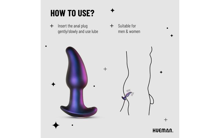 Actual product image Hueman Asteroid Rimming Analplug