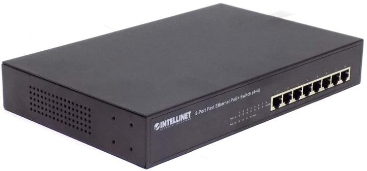 Produktbild Intellinet 8-Port Fast Ethernet PoE+ Switch 4 x PoE IEEE 802.3at/af Power-over-Ethernet Ports 4 x Standard R... (8 Ports)