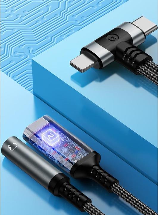 Produktbild PowerGuard USB-C & Lightning zu 3.5mm Klinke & Type C Charge Adapter (USB Typ C, Lightning)