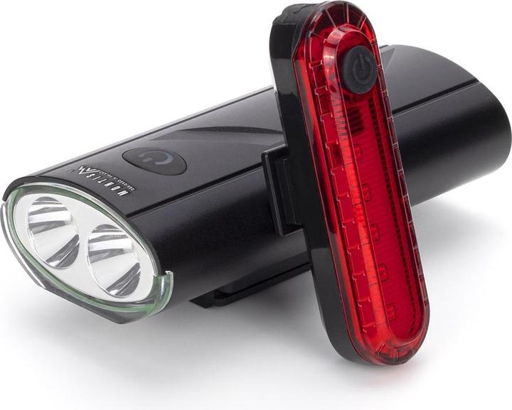 Image du produit Montiss Zestaw akumulatorowych lampek rowerowych LED MT107 (270 lm)