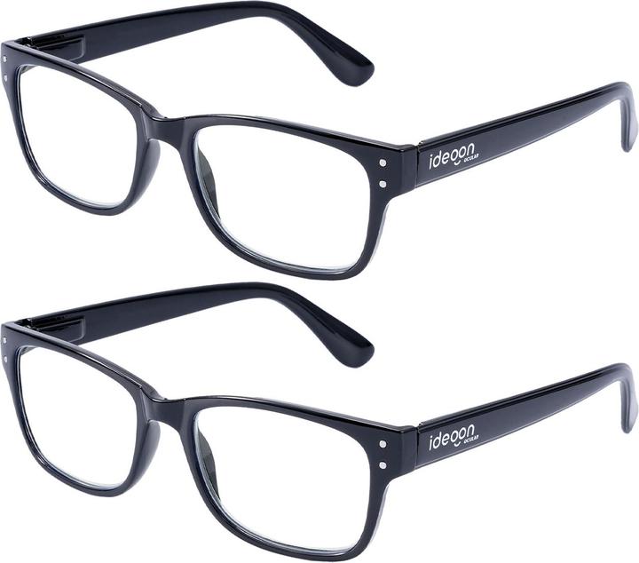 Ideoon 2er-Set Lesebrille mit Brillenetui, +1,5 Dioptrien (+1.5)
