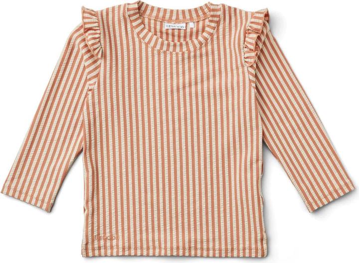 Liewood Schwimmshirt Tenley Seersucker UPF + Stripe Tuscany Rose Sandy (116)