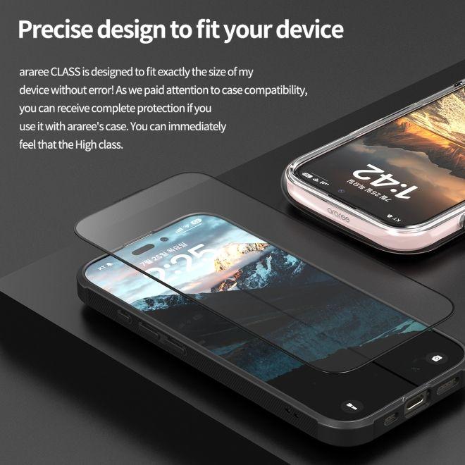 Actual product image Araree CLASS armoured glass screen protector Easy Install Kit (1 Piece, Apple iPhone 16 Pro)