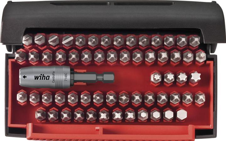 Wiha Bit Set Collector Standard 25 mm 61-tlg. 1/4" C6,3 I in Box (4.5, 5.5, 6, 8 mm)