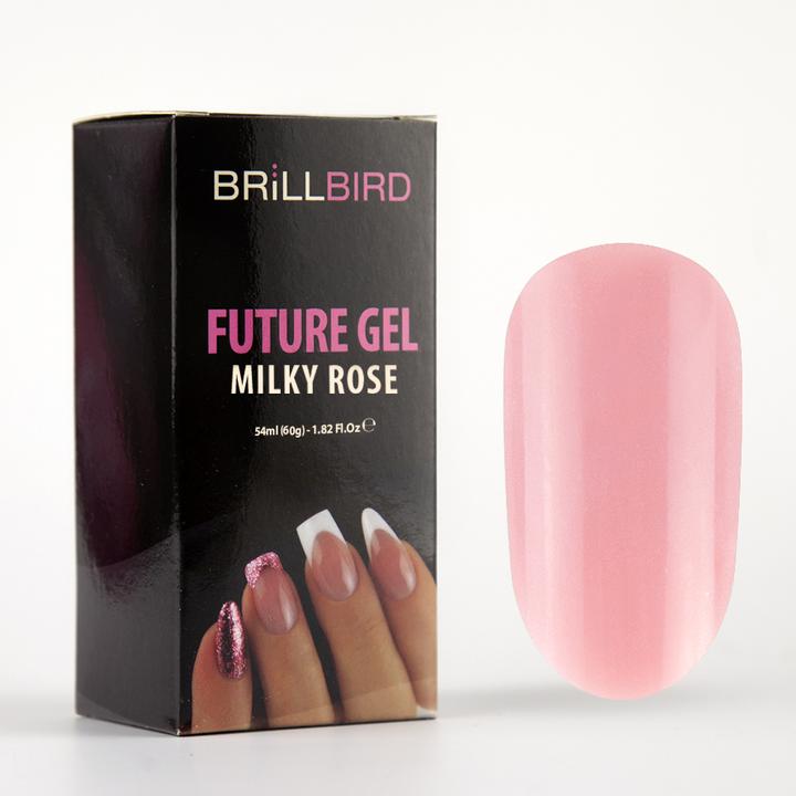 Immagine prodotto BrillBird Future Gel Milky Rose - 60g (Rosa Lattea, Smalto per unghie effetto gel)