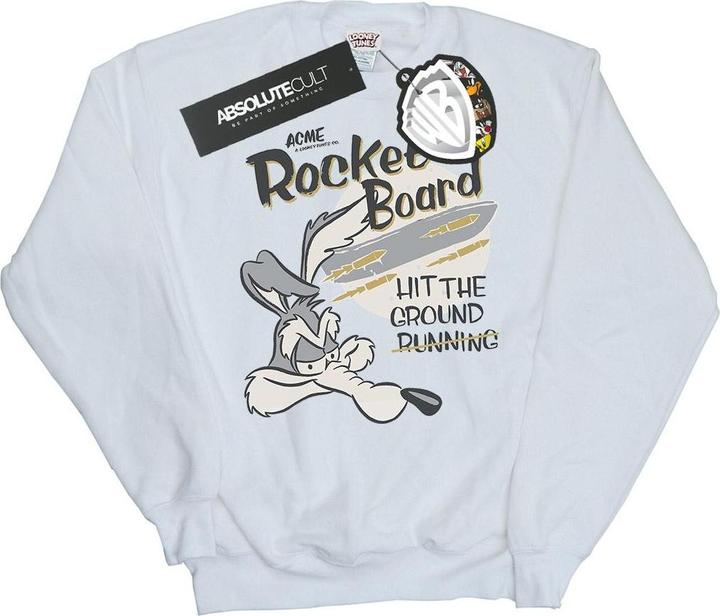 Looney Tunes Wile E Coyote Rocket Board Sweatshirt (XL)