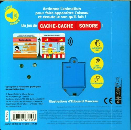 Produktbild Bayard Jeunesse Cache-cache sonore au marché (Französisch, Manceau Edouard, 2024)