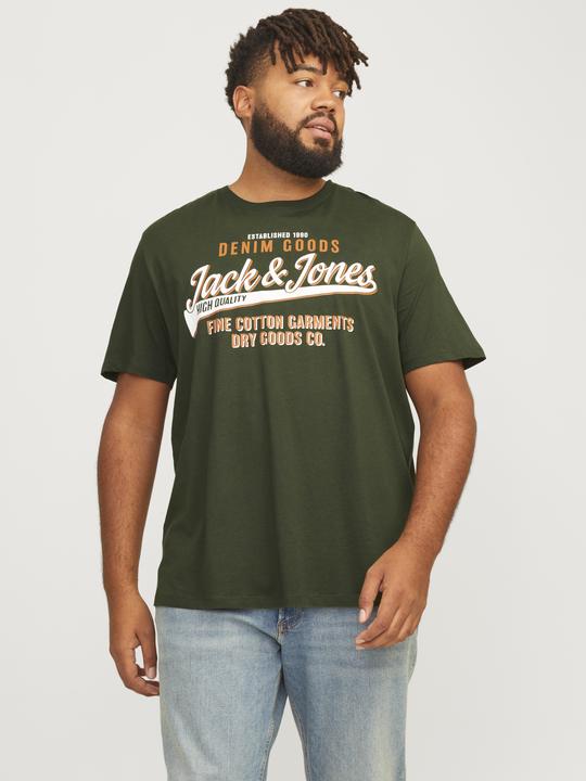 Produktbild Jack & Jones Jjelogo Tee Ss O-Neck 2 Col Aw24 S Pls (7XL)