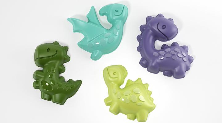Image du produit Moules à sable Dino 4 pièces