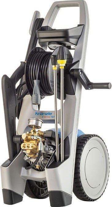 Actual product image Kränzle X 10/140 TST high-pressure cleaner is operated upright, with reel, hose anti-twist