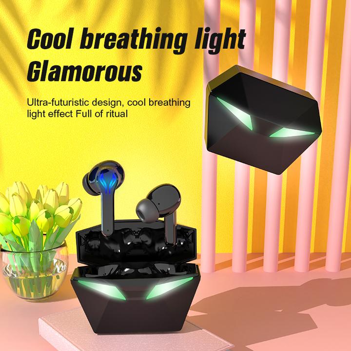 Immagine prodotto PhoneLook Cuffie wireless da gioco in-ear TWS P86 con Bluetooth 5.1 dal design futuristico e luce LED inclusa (Senza fili)