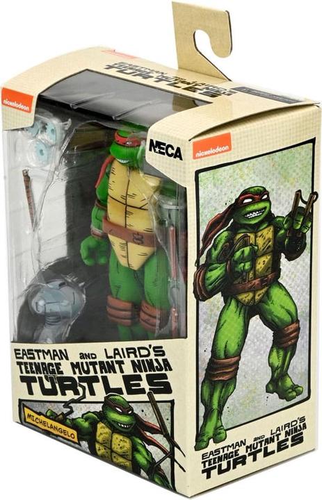 Actual product image Neca Teenage Mutant Ninja Turtles (Mirage Comics) action figure Michelangelo 18 cm