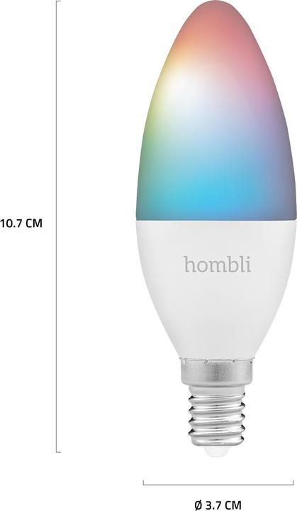 Actual product image Hombli Smart Bulb (E14, 4.50 W, 385 lm, 2 x, F)