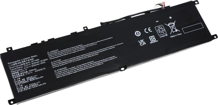 Produktbild AccuCell Akku passend für MSI GE66, GE66 Raider, Li-Polymer, 15,2V, 6250mAh, 95Wh (4 Zellen, 6250 mAh)
