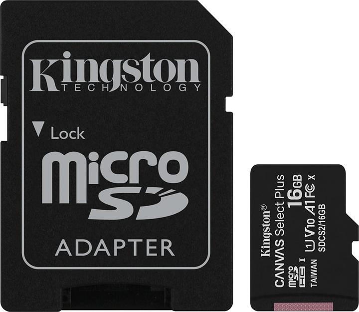 Image du produit Kingston Canvas Select Plus microSD 16GB BULK (16 Go)