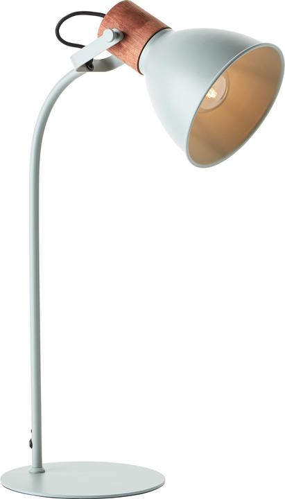 Produktbild Brilliant Erena Tischleuchte 52cm hellgrün Metall/Holz Schnurzwischenschalter 1 (E27)