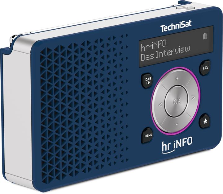 Image du produit TechniSat Digitradio 1 hr iNFO Edition bleu foncé/argent - Mono (DAB+ DAB, VHF)