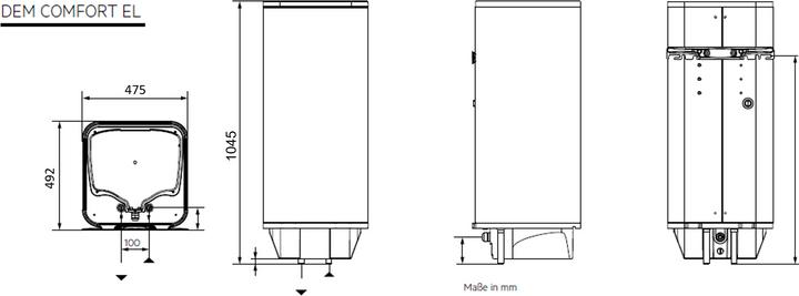 Nährwerte und Zutaten AEG Haustechnik DEM 100 Comfort EL Warmwasserspeicher mit Stecker, 100 Liter, energiesparend, gradgenau, VDE geprüft