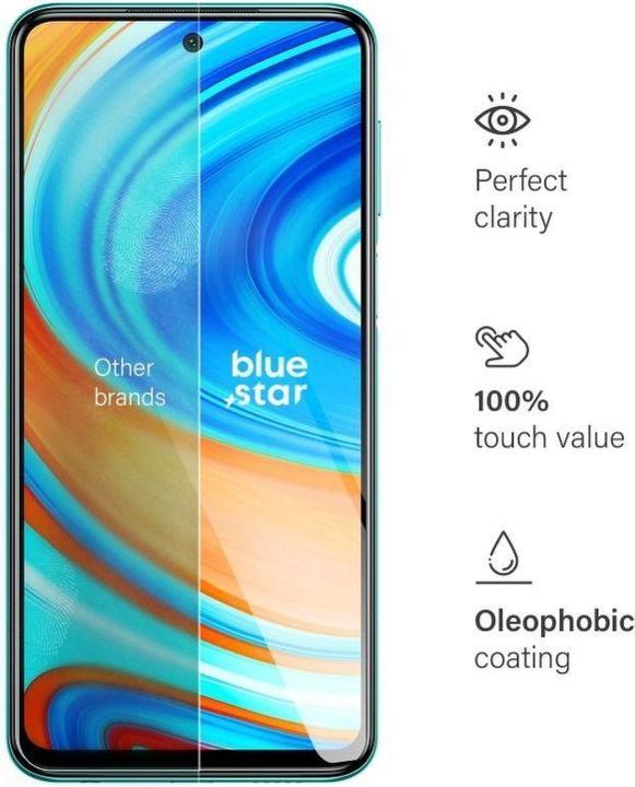Produktbild Partner Telecom Schutzglas Blue Star Gehärtetes Glas Blue Star - XIAOMI Redmi Note 9 Pro (1 Stück, Xiaomi Redmi Note 9 Pro)