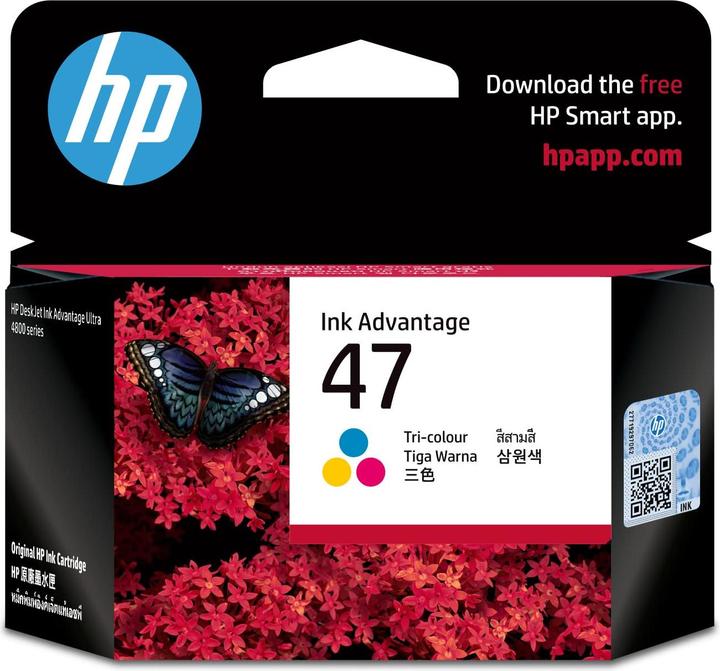 Image du produit HP 47 - 14 ml - couleur (cyan, magenta, jaune, bleu) (M, C, Y)