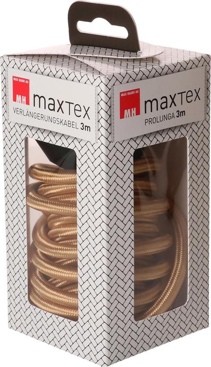 Image du produit Max Hauri maxTEX Rallonge textile H05VV-F3G1.0 (3 m, 3 pôles)