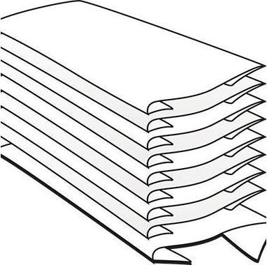 Image du produit Fripa Papier essuie-mains IDEAL, 250 x 330 mm, pliage en C, blanc brillant 1 pli, 100% cellulose (1 x)