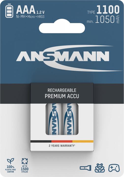 Productafbeelding Ansmann Type 1100 (4 Pcs., AAA, 1100 mAh)