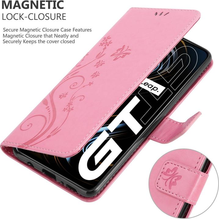 Image du produit Cadorabo Housse Flower Book pour Realme GT / GT Neo 2T / Q3 PRO (Realme GT Neo 2T, Realme Q3 Pro 5G)