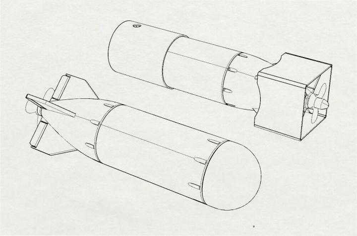 Actual product image Brengun Mk24 Mine Fido" torpedo