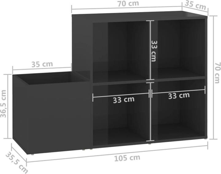 Actual product image VidaXL Kamila (105 x 35.5 x 70 cm)
