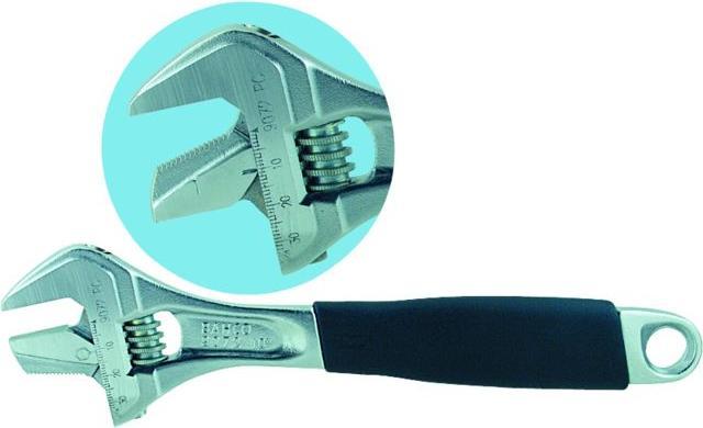 Actual product image Bahco 28 mm ERGO adjustable spanner, with rubberised handle and adjustable jaw (28 mm)