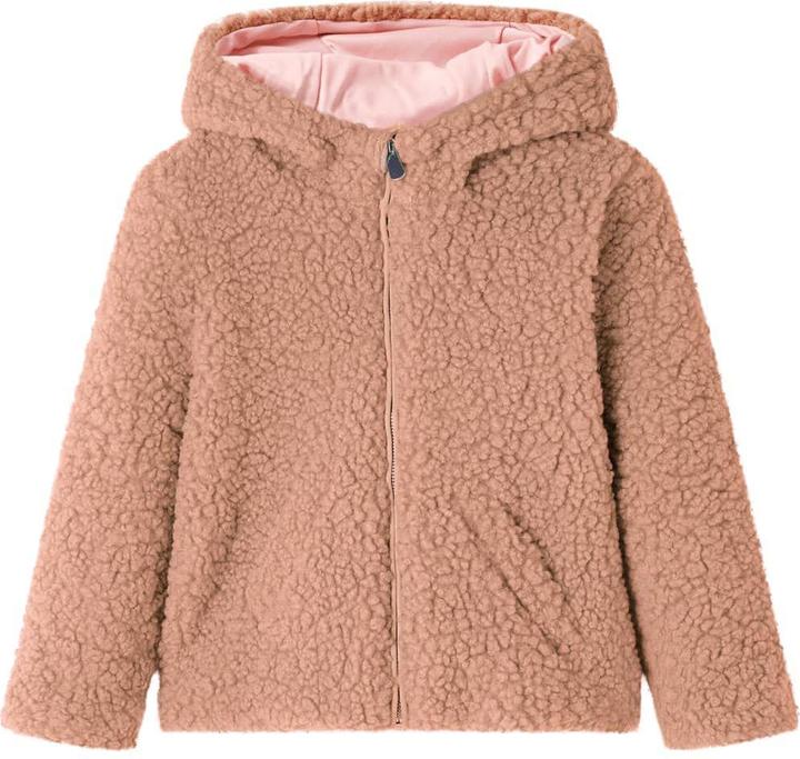 VidaXL Kinder-Kapuzenjacke Teddy-Kunstpelz Heller Cognac
