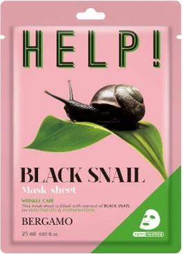 Bergamo Help Sheet Face Mask Withack Snail 25Ml (25 ml)